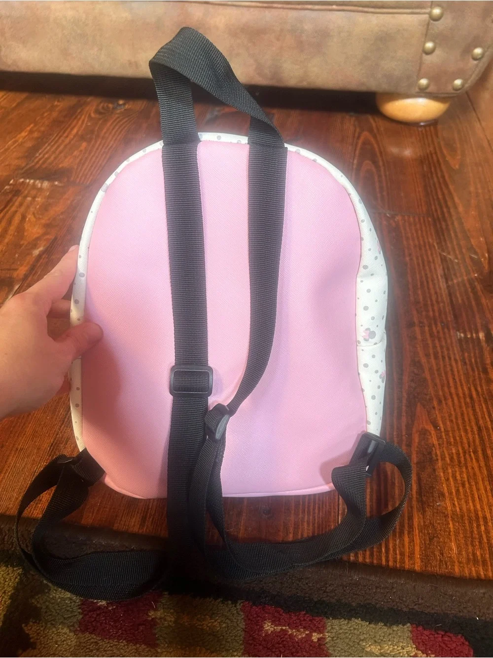 Disney Minnie Mouse Kids Backpack - White with Pink Bow